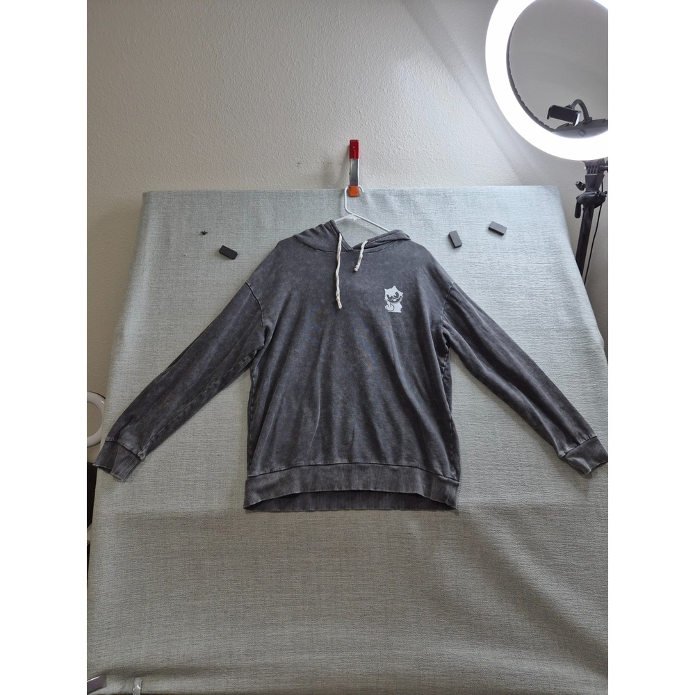 Caution To The Wind Hoodie Mens Large Gray Graphic F Your Feelings Street Ent